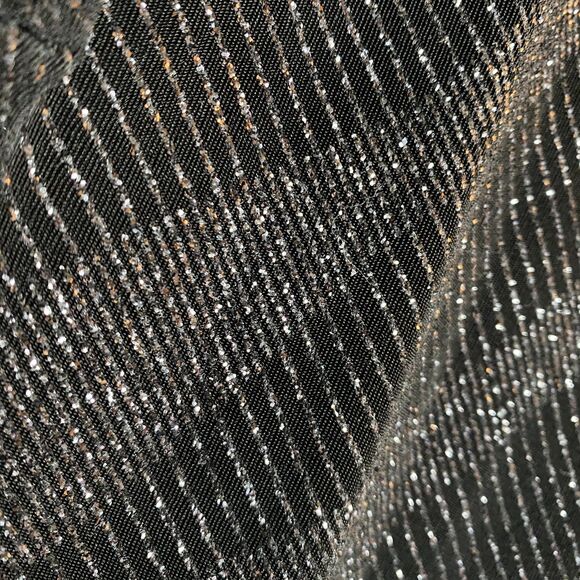 Onyx Nite Black Gorgeous Holiday Cruise Jacket Beautiful Sparkles Long Lines 2X - Picture 7 of 13